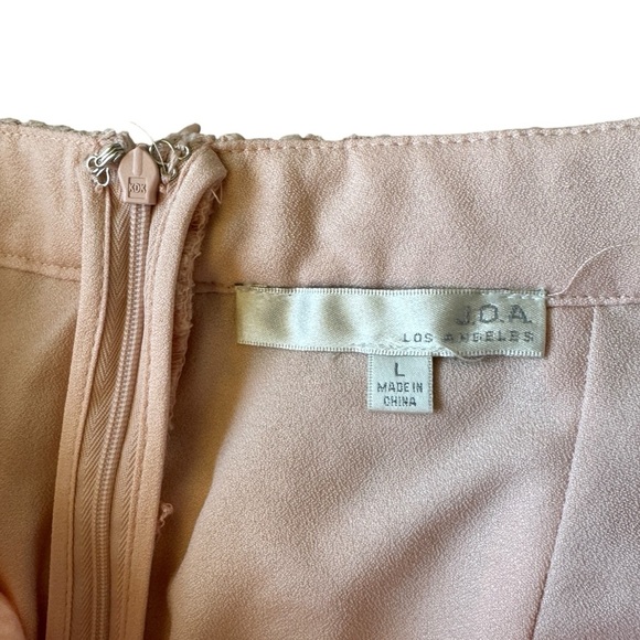 J.O.A. Blush Pink Two Piece Skirt + Top Set, Size M/L - Picture 9 of 11